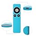 Rukoy Protective Case for Apple TV 2 3 Remote Controller(2 Pack:Blue+Green), Light Weight and Shock Proof Silicone Remote Case with Hand Strap