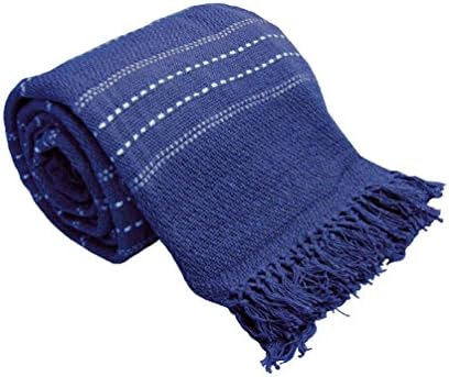 Luxury Stitch Stripe 100% Cotton Sofa / Bed Throw 6 Colours & 3 Sizes