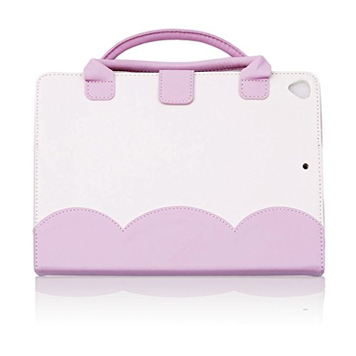 iPad Mini Case with Handle,elecfan PU Leather Women Ladies Girls Clutch Handbag Smart Stand Folio Flip Case with Wallet Pocket Small Phone Bag Multi Envelope for 7.9 Inch Apple iPad Mini 1/2/3 - Pink - Thumbnail 6