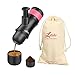 Espresso Coffee Maker by Litchi Double Shot Portable Espresso Maker 3 OZ with Additional Reusable Filter Carrying Bag for Camping, Hiking, Picnic