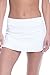 Penn Women's Active Skorts: Wide Band, Low Rise Tennis or Golf Skirt with Shorts,Stark White,Medium
