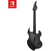 PDP Riffmaster Wireless Guitar Controller for Nintendo Switch 2, Lite, OLED | Licensed for Switch, Fortnite Festival, Rechargeable 40-Hr Battery, Collapsible Design, 2 Mappable Buttons, Audio Jack, Black
