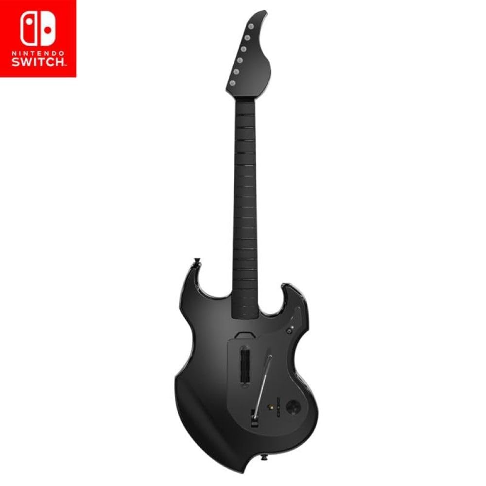 PDP Riffmaster Wireless Guitar Controller for Nintendo Switch, Nintendo Switch 2, Lite/OLED: Fortnite Festival, Rechargeable Battery, Officially Licensed - Black Image