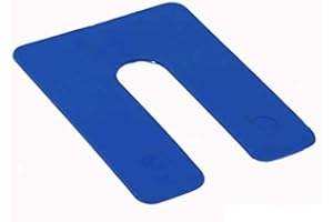 CEAJAE Plastic Structural Shim Horseshoes U Shape, Size: 3" x 4" x 1/16". Pack of 200 Pcs. Blue Color, Made in U.S.A. Levelers for Window & Door Stack Shims. BFSEALS