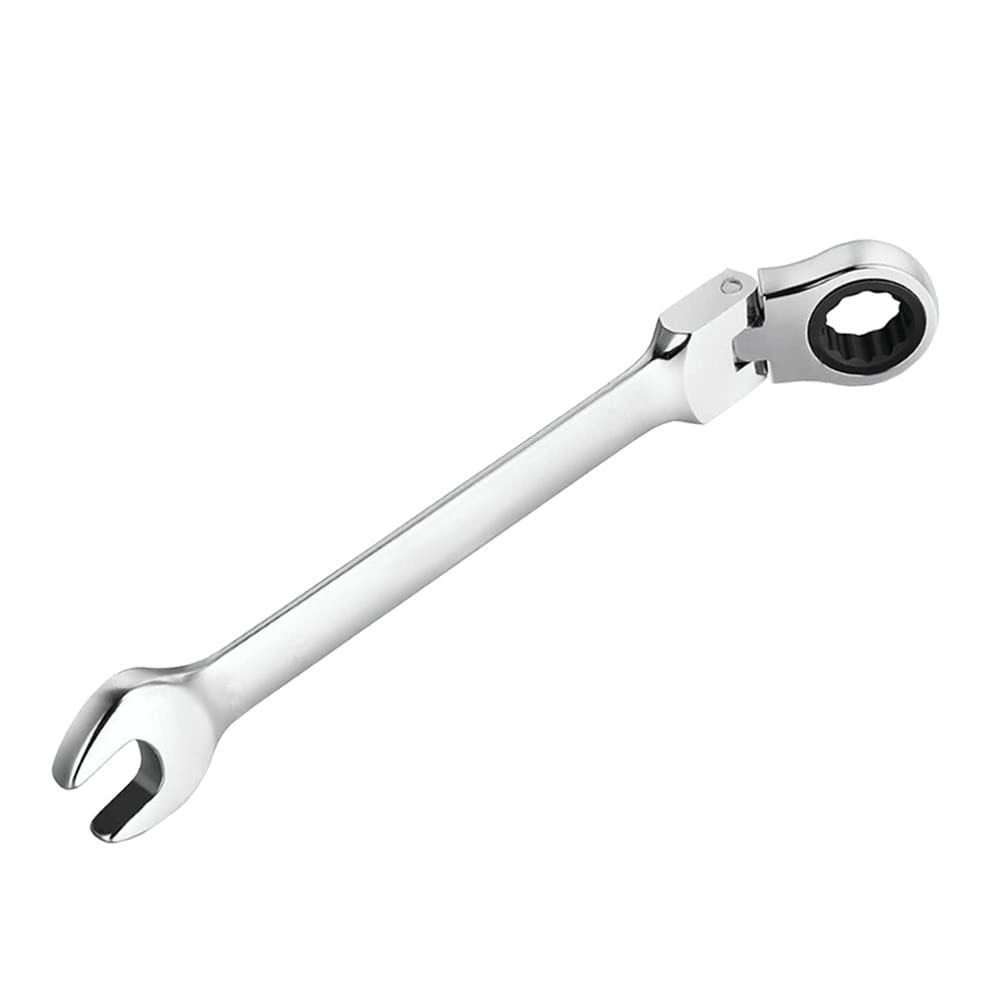 MOCNT 27mm Ratcheting Combination Wrench Flexible Head Ratchet Spanner Metric Rotate Spanners Tool 72 Teeth Gear Ring Wrench Set Car Repair Torque Wrenches Socket Nut Hand Tool