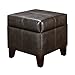 Dorel Living Storage Ottoman, Small, Espresso