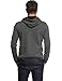 HEQU Men's Casual Funnel Neck Square Pattern Quilted Hoodie Pullover Sweatshirt Grey L