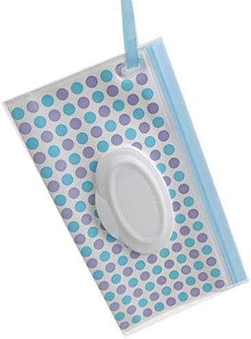 DeliV Wet Wipe Pouch Bag Reusable Wet Wipe Bag Travel Wipes Case Wipe Pouch Dispenser,2#