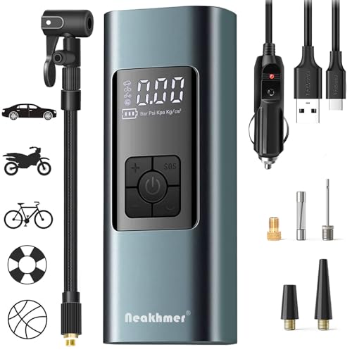 Tragbarer Luftkompressor Auto Reifenpumpe 150PSI 6000mAh Wiederaufladbarer