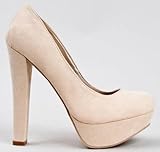 Qupid MARC-01 Chunky High Heel Platform Pump