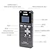 Digital Voice Recorder Built-in 8GB Voice Recorder with USB,Grey Color OLED Stereo Audio Recorder Dictaphone Sound Recording Device with Microphone MP3 Player for Lectures Meetings Interviews