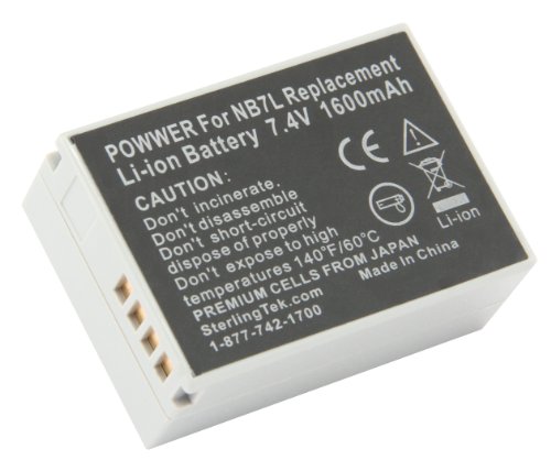 STK's Canon NB-7L Battery Pack - 1600mAh for Canon Powershot SX30 IS, G12, SX30IS, G11, G10, Cannon, CB-2LZ, NB7L STK's Canon NB-7L Battery Pack - 1600mAh for Canon Powershot SX30 IS, G12, SX30IS, G11, G10, Cannon, CB-2LZ, NB7L