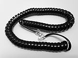 The VoIP Lounge Replacement 9 Ft Black Handset Cord for Avaya 1400 & 1600 Series Phones 1403, 1408, 1416, 1603, 1608, 1616