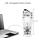Protein Shaker Bottle,Rechargeable 16oz Vortex Mixer for Protein Mixes,Stainless Steel Electric Protein Shake Cup,Portable High-Torque Tornado Shaker,Automatic Stirring Blender for Powder (16oz)