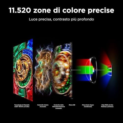 98RM9L – Smart TV RGB‑Mini LED 4K HDR10+ da 98", 6.000nit