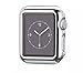 Apple Watch Case, Tomplus [Ultra-Thin] [Newest] Apple Watch PC Plated Cover Case Slim Premium Super / Exact Fit / Plastic Cover Snap On Hard Protective Case for Apple Watch (PC Case Silver 38mm)