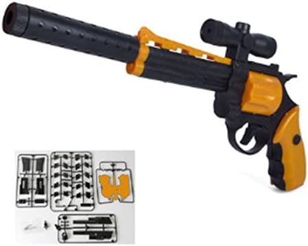Polade 44pcs Diy Building Blocks Colt Revolver Gun Model Assembling Pistol Toy Bricks