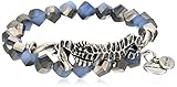Alex and Ani Women's Seahorse Wrap Bracelet Navy/Silver One Size