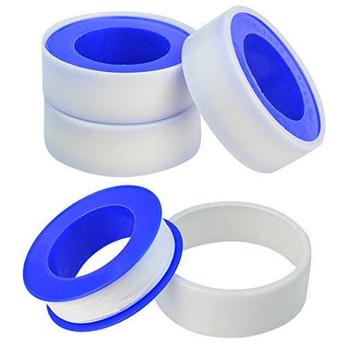30 Rolls Thread Seal Tapes, Teflon Tape 1/2 PTFE Pipe Sealant Tape Industrial Thread Sealants Plumbers Thread Tape for Leak Water, Plumbers, Plumbing, Air Head, Thread Pipe, 1/2" x394" White