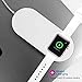 FACEVER 2 in 1 Qi Wireless Charging Pad, Fast Charger Compatible with iWatch Apple Watch Series 4/3/2, iPhone X XS MAX XR 8 8 Plus, Samsung S8 S7 Edge S6 Edge+ Note 8, Nexus 5/6/7, White