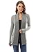 PattyBoutik Women's Open Front Marled Sweater Cardigan