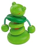 Haba Croo-ak Frog Rattling Clutching Toy (Made in Germany)