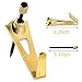 XPURC 25-Pack 30lbs Drywall Art Hanging Hooks->Plaster Picture Frame Hangers->Black Nails with Brass Head