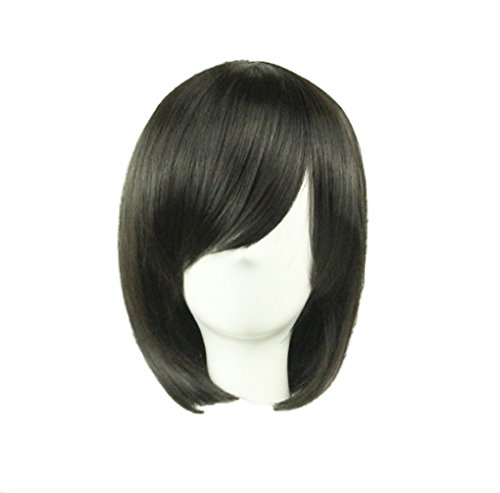 KUPARK 32cm Short Straight Bob Wig Anime Cosplay Costume Party Hair Wigs