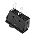 uxcell 5 Pcs SPST On Off Black Snap in Boat Rocker Switch AC 250V/16A 125V/16A