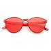 JOJO'S SECRET Oversized Square Sunglasses Metal Frame Flat Top Sunglasses JS009 (Gold/Transparent Red+Gold/Pink, 2.48)