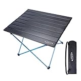G4Free Lightweight Portable Camping Table Aluminum Folding Table Compact Roll Up Tables with Carrying Bag for Outdoor Camping Hiking Picnic Backpacking