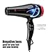 JINRI 1875W Negative Ionic Hair Dryer, Professional Salon Blow Dryer, Low Noise Fast Drying & Powerful AC Motor and Diffuser Comb for Men Women,3 Heat & 2 Speed Settings