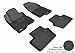 3D MAXpider L1JP00901509 Complete Set Custom Fit All-Weather Floor Mat for Select Jeep Compass Models - Kagu Rubber (Black)