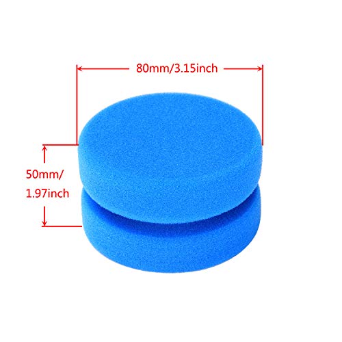 Paint Sponge with Mesh Hang Dry Storage Bag, Blue