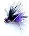 Kat Fly Cat Wand Refill Teaser Toy - Interactive Cat Wand Toy Attachment with Real Feathers - Bug (Purple)