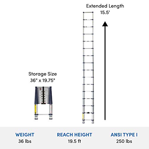 Xtend & Climb Pro Series 785P+ Telescoping Ladder, Blue Pricepulse