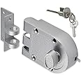 SUMBIN Jimmy Proof Night Latch for Front Door Silvery Color …