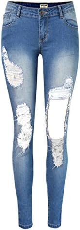 Firmeza Lady Women's Distressed Jeans Skinny Denim Destroyed Jeans
