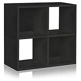 Way Basics Eco 4 Cubby Bookcase, Stackable