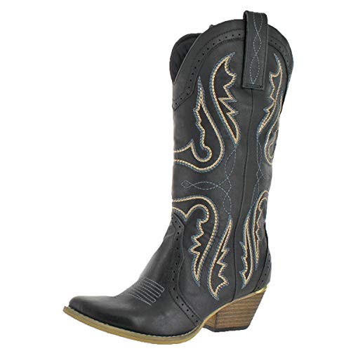 Very Volatile Women's Raspy Boot,Black,8 B US