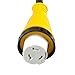 Epicord RV Camper Power Adapter Cords 15amp Male Plug to 50amp Female Adapter RV Dogbone Electrical Adapter,12 inch 10/3 AWG