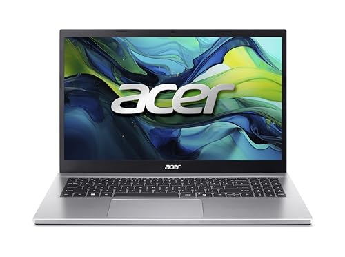 Acer Aspire Go 15 (AG15-42P-R8SZ) Laptop, 15,6" FHD IPS Display, AMD Ryzen 7 5825U, 16 GB RAM, 512 GB SSD, AMD Radeon Grafik, Windows 11, QWERTZ Tastatur, Silber