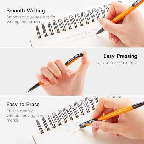 Shuttle Art Mechanical Pencils, 84 Pack Bulk Mechanical Pencils 0.7mm Medium Point, HB #2 Lead, Assorted Barrels, Office School Supplies