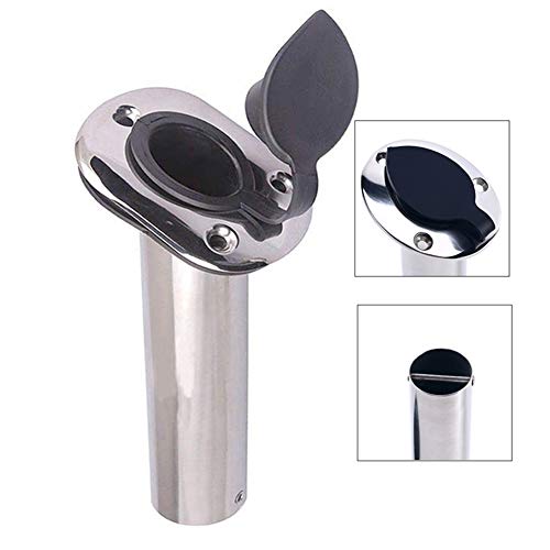 image for CT-CARID 2pcs Boat Stainless Steel Fishing Rod Holder Flush Mount 15 D
