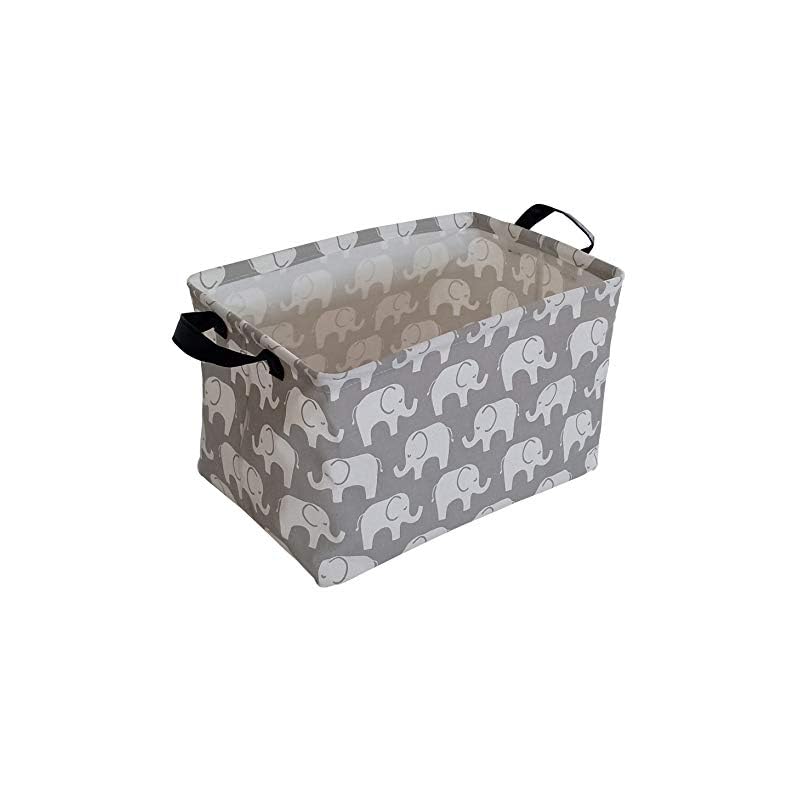 KUNRO Rectangle Toy Bin Waterproof storage organizer for Nursery Hamper Home decor Closet Kids Bedroom Laundry Baby Gift…