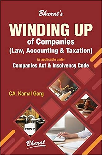 WINDING UP OF COMPANIES – LAW, ACCOUNTING & TAXATION 2020