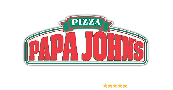 Amazon Com Papa Johns Logo Sticker Car Bumper Decal 6 X 3