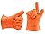 Juboury Heat Resistant Silicone Gloves--FDA Approved and BPA Free BBQ or Grill Gloves and Tong Combination Suit for Barbeque,Oven,Cooking,Frying,Baking--Protect Your Hands And Avoid Accidents