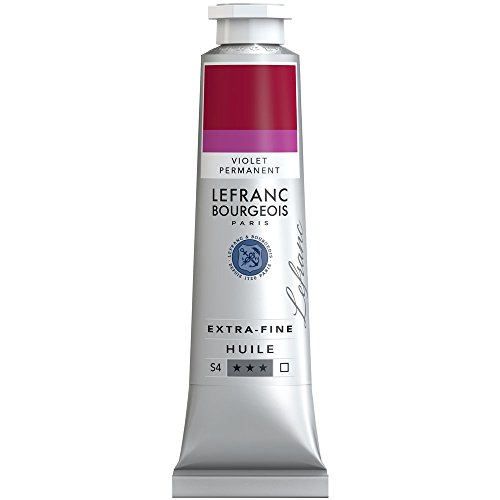 Lefranc Bourgeois Extra-Fine Oil Paint, Artists Quality, Permanent Violet, 40ml Tube
