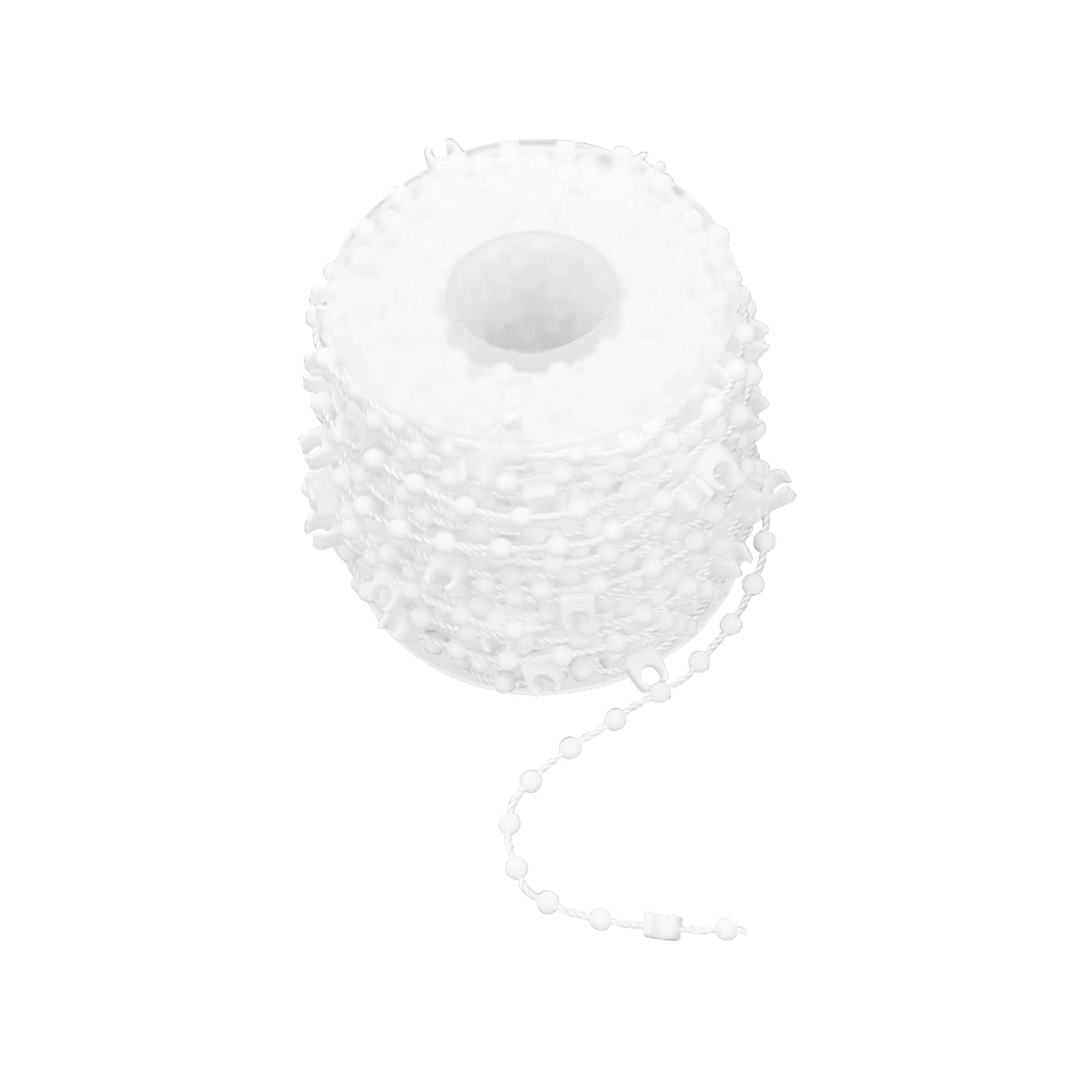 CoiTek 20 Meter Blind Bottom Chain, White Vertical Blind Bottom Chain for 3.5 Inch/ 89mm Slats Curtain Beads